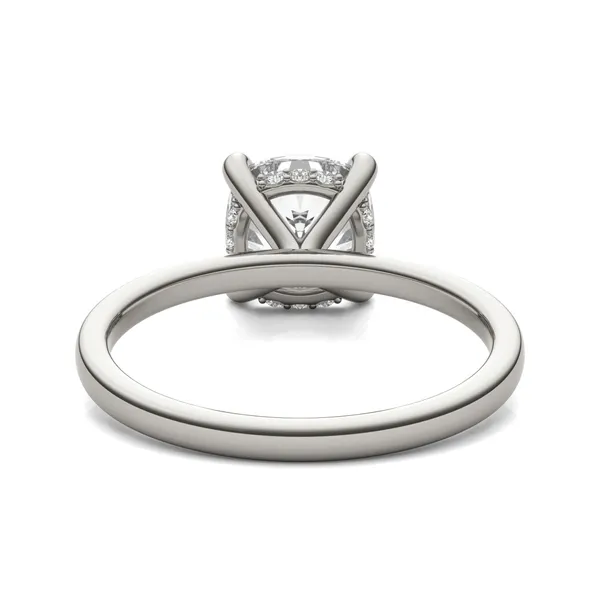 Cushion Custom Hidden Halo Classic Engagement Ring